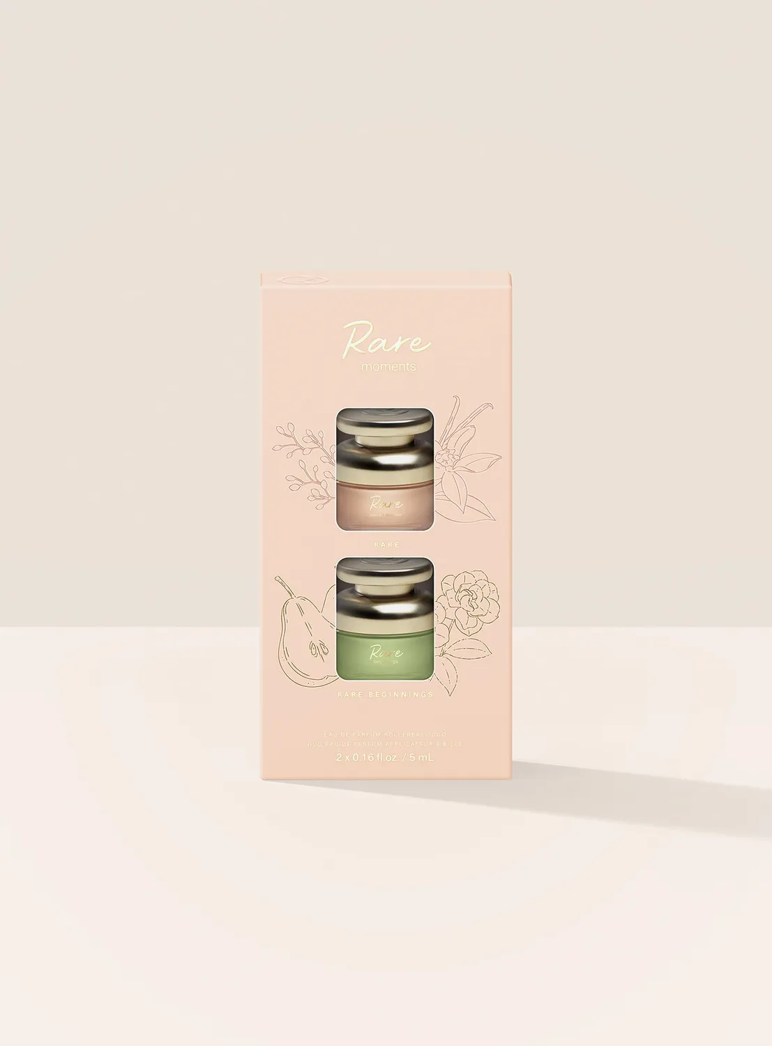Rare Beauty Rare Moments Eau de Parfum roller duo vanille poire